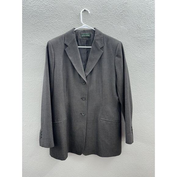 Harve Benard Mens Suit Coat Size Unknown Brown Three Button Up Single Breasted - Picture 1 of 12